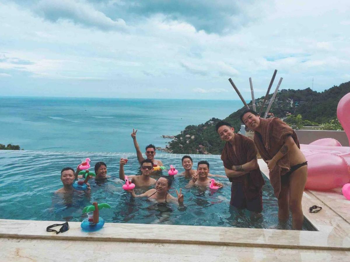 Luxury Seaview Villa -Double Infinity Pools-20 Persons Strand von Chaweng Exterior foto